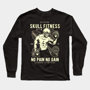 Skull Fitness Long Sleeve T-Shirt